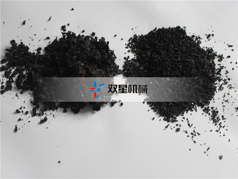 橡膠破碎機破碎物料