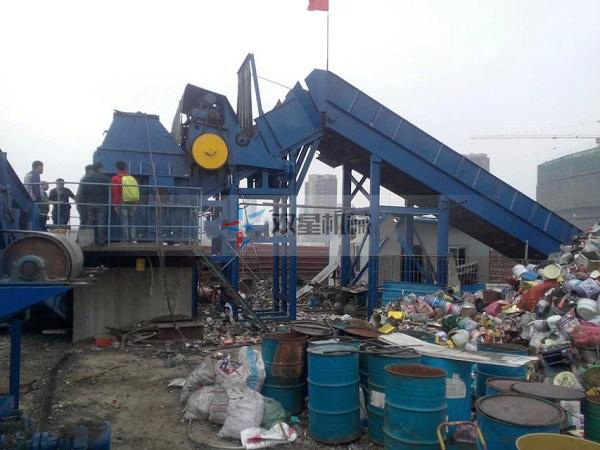 廢鋼破碎機設備一整套配置安裝細節