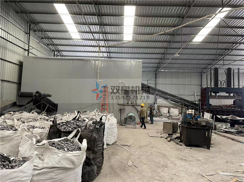 廢鋁破碎機作業現場